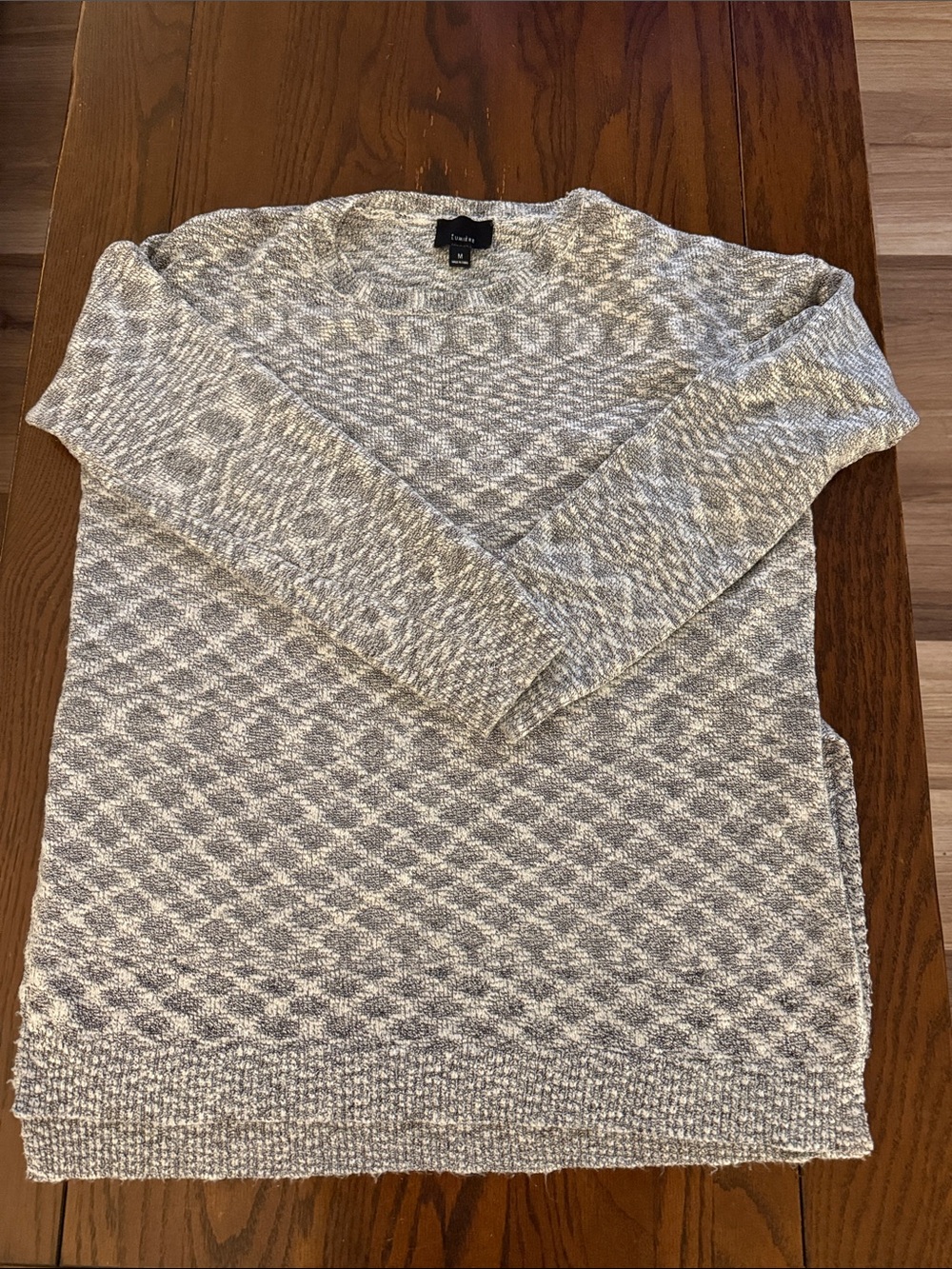 Gray Marled Crewneck Sweater